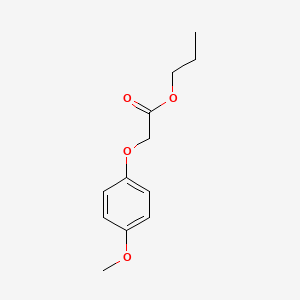 molecular formula C12H16O4 B14356066 Propyl (4-methoxyphenoxy)acetate CAS No. 91555-21-4