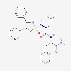 molecular formula C29H36N3O5P B14356071 N-[Bis(benzyloxy)phosphoryl]-L-leucyl-L-phenylalaninamide CAS No. 90219-05-9