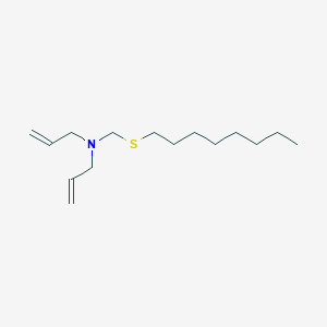 molecular formula C15H29NS B14356073 N-[(Octylsulfanyl)methyl]-N-(prop-2-en-1-yl)prop-2-en-1-amine CAS No. 92593-64-1