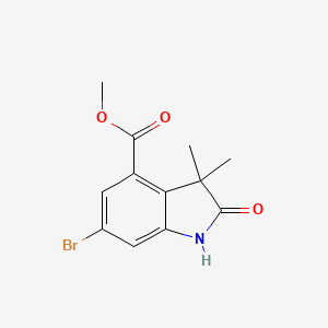 Methyl 6-bromo-3,3-dimethyl-2-oxo-2,3-dihydro-1H-indole-4-carboxylate