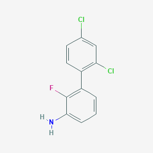 molecular formula C12H8Cl2FN B1435614 3-(2,4-Dichlorophenyl)-2-fluoroaniline CAS No. 1361866-28-5