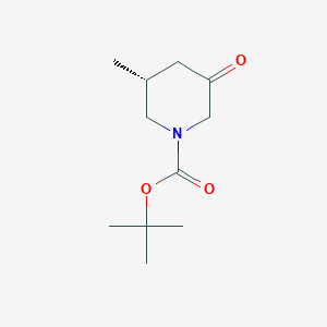 molecular formula C11H19NO3 B1435619 (R)-tert-butyl 3-methyl-5-oxopiperidine-1-carboxylate CAS No. 1601475-90-4