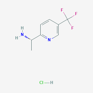 molecular formula C8H10ClF3N2 B1435620 (S)-1-(5-(Trifluoromethyl)pyridin-2-yl)ethanamine hydrochloride CAS No. 1956436-92-2