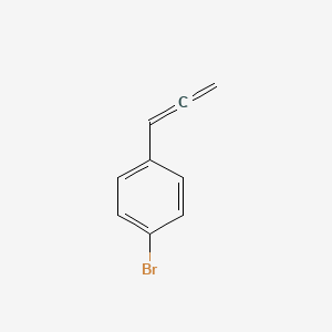 molecular formula C9H7Br B14356215 Benzene, 1-bromo-4-(1,2-propadienyl)- CAS No. 91028-07-8