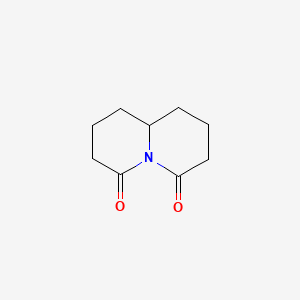 molecular formula C9H13NO2 B14356267 Tetrahydro-2h-quinolizine-4,6(1h,3h)-dione CAS No. 91240-16-3