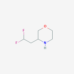 molecular formula C6H11F2NO B1435628 3-(2,2-Difluoroethyl)morpholine CAS No. 1803607-74-0