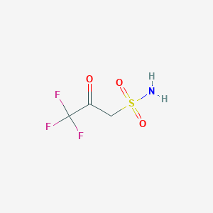 molecular formula C3H4F3NO3S B1435629 3,3,3-三氟-2-氧代丙烷-1-磺酰胺 CAS No. 1803581-73-8