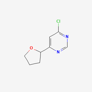 4-Chloro-6-(tetrahydrofuran-2-yl)pyrimidine