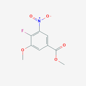 molecular formula C9H8FNO5 B1435647 Methyl 4-fluoro-3-methoxy-5-nitrobenzoate CAS No. 1951444-68-0