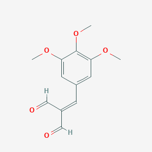molecular formula C13H14O5 B14356479 [(3,4,5-Trimethoxyphenyl)methylidene]propanedial CAS No. 90156-12-0
