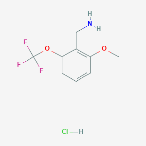 molecular formula C9H11ClF3NO2 B1435651 [2-甲氧基-6-(三氟甲氧基)苯基]甲胺盐酸盐 CAS No. 1803561-71-8