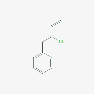 molecular formula C10H11Cl B14356550 Benzene, (2-chloro-3-butenyl)- CAS No. 91434-16-1