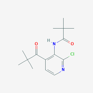 molecular formula C15H21ClN2O2 B1435658 N-(2-Chloro-4-(pivaloyl)pyridin-3-yl)pivalamide CAS No. 1951444-95-3