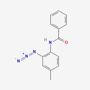 molecular formula C14H12N4O B14356687 N-(2-Azido-4-methylphenyl)benzamide CAS No. 90300-24-6