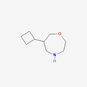 molecular formula C9H17NO B1435670 6-Cyclobutyl-1,4-oxazepane CAS No. 1803600-66-9