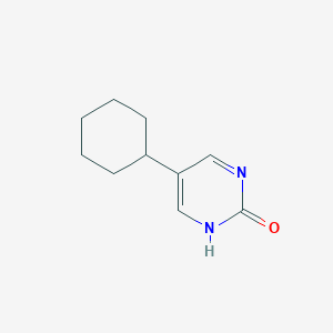 molecular formula C10H14N2O B14356743 5-Cyclohexylpyrimidin-2(1H)-one CAS No. 90253-47-7