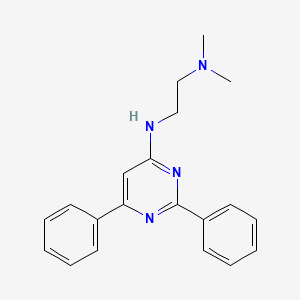molecular formula C20H22N4 B14356749 N~2~-(2,6-Diphenylpyrimidin-4-yl)-N~1~,N~1~-dimethylethane-1,2-diamine CAS No. 90185-72-1