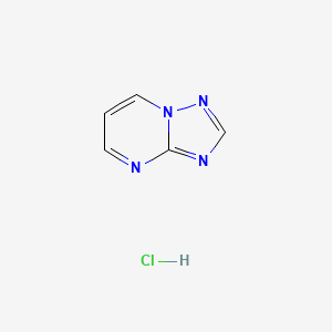 molecular formula C5H5ClN4 B1435679 [1,2,4]三唑并[1,5-a]嘧啶盐酸盐 CAS No. 956074-70-7