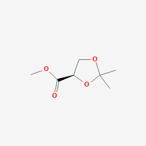 molecular formula C7H12O4 B143568 Methyl (R)-(+)-2,2-dimethyl-1,3-dioxolane-4-carboxylate CAS No. 52373-72-5