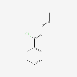 molecular formula C11H11Cl B14356832 (1-Chloropenta-1,3-dien-1-yl)benzene CAS No. 90137-68-1