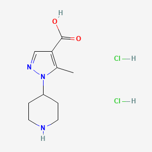 5-methyl-1-(piperidin-4-yl)-1H-pyrazole-4-carboxylic acid dihydrochloride