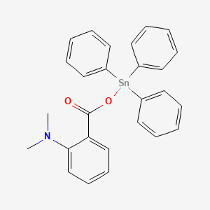 molecular formula C27H25NO2Sn B14356850 N,N-Dimethyl-2-{[(triphenylstannyl)oxy]carbonyl}aniline CAS No. 91239-80-4