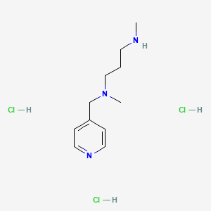 molecular formula C11H22Cl3N3 B1435686 甲基[3-(甲氨基)丙基](吡啶-4-基甲基)胺三盐酸盐 CAS No. 1803606-91-8