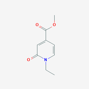 molecular formula C9H11NO3 B1435687 Methyl 1-ethyl-2-oxo-1,2-dihydropyridine-4-carboxylate CAS No. 1638771-76-2