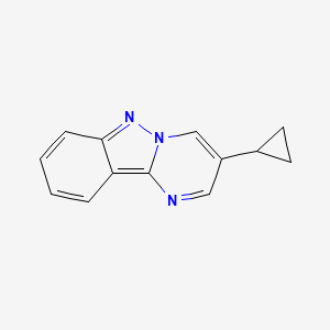 molecular formula C13H11N3 B14356880 3-Cyclopropylpyrimido[1,2-B]indazole CAS No. 90253-56-8