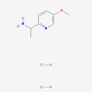 molecular formula C8H14Cl2N2O B1435689 1-(5-Methoxypyridin-2-yl)ethan-1-amine dihydrochloride CAS No. 1803594-91-3