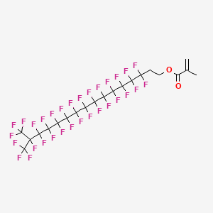 molecular formula C21H9F31O2 B14356892 3,3,4,4,5,5,6,6,7,7,8,8,9,9,10,10,11,11,12,12,13,13,14,14,15,16,16,16-Octacosafluoro-15-(trifluoromethyl)hexadecyl methacrylate CAS No. 94158-64-2
