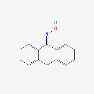 molecular formula C14H11NO B14356896 9(10H)-Anthracenone, oxime CAS No. 92560-84-4