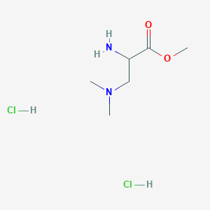 molecular formula C6H16Cl2N2O2 B1435690 Methyl 2-amino-3-(dimethylamino)propanoate dihydrochloride CAS No. 403712-68-5