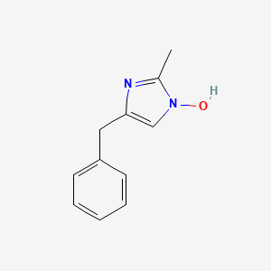 molecular formula C11H12N2O B14356905 4-Benzyl-2-methyl-1H-imidazol-1-ol CAS No. 91463-64-8