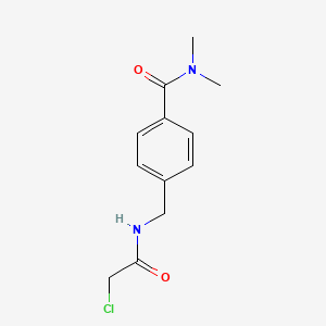 molecular formula C12H15ClN2O2 B1435697 4-[(2-氯乙酰胺基)甲基]-N,N-二甲基苯甲酰胺 CAS No. 1803582-44-6