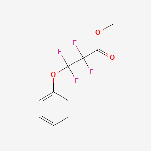 molecular formula C10H8F4O3 B14357006 Methyl 2,2,3,3-tetrafluoro-3-phenoxypropanoate CAS No. 91312-77-5