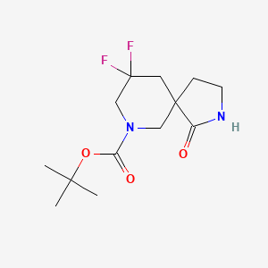 tert-Butyl 9,9-difluoro-1-oxo-2,7-diazaspiro[4.5]decane-7-carboxylate