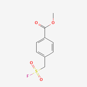 molecular formula C9H9FO4S B1435705 Methyl 4-[(fluorosulfonyl)methyl]benzoate CAS No. 1955558-09-4