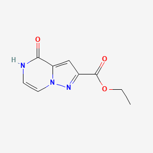B1435708 ethyl 4-oxo-4H,5H-pyrazolo[1,5-a]pyrazine-2-carboxylate CAS No. 1250443-90-3