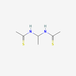 molecular formula C6H12N2S2 B14357154 N,N'-(Ethane-1,1-diyl)diethanethioamide CAS No. 92053-35-5