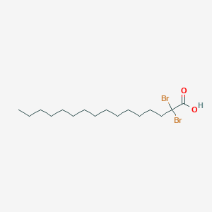 molecular formula C16H30Br2O2 B14357156 2,2-Dibromohexadecanoic acid CAS No. 93095-67-1