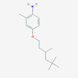 molecular formula C16H27NO B14357160 2-Methyl-4-[(3,5,5-trimethylhexyl)oxy]aniline CAS No. 93446-55-0