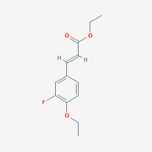 2-Propenoic acid, 3-(4-ethoxy-3-fluorophenyl)-, ethyl ester, (2E)-