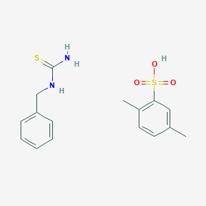 molecular formula C16H20N2O3S2 B14357187 Benzylthiourea;2,5-dimethylbenzenesulfonic acid CAS No. 90254-03-8