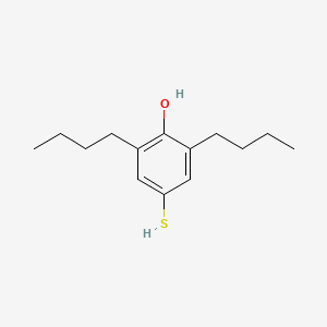 molecular formula C14H22OS B14357195 2,6-Dibutyl-4-sulfanylphenol CAS No. 94883-26-8