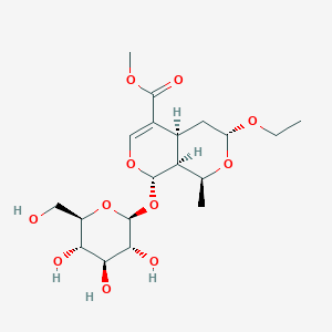 B1435721 7-O-Ethylmorroniside CAS No. 945721-10-8