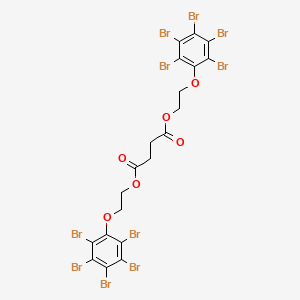 molecular formula C20H12Br10O6 B14357225 Bis[2-(pentabromophenoxy)ethyl] butanedioate CAS No. 92636-40-3