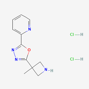 2-[5-(3-Methylazetidin-3-yl)-1,3,4-oxadiazol-2-yl]pyridine dihydrochloride