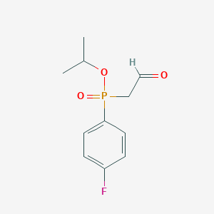 molecular formula C11H14FO3P B14357302 Propan-2-yl (4-fluorophenyl)(2-oxoethyl)phosphinate CAS No. 90283-53-7