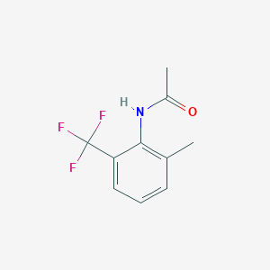 molecular formula C10H10F3NO B14357309 N-[2-Methyl-6-(trifluoromethyl)phenyl]acetamide CAS No. 91759-50-1